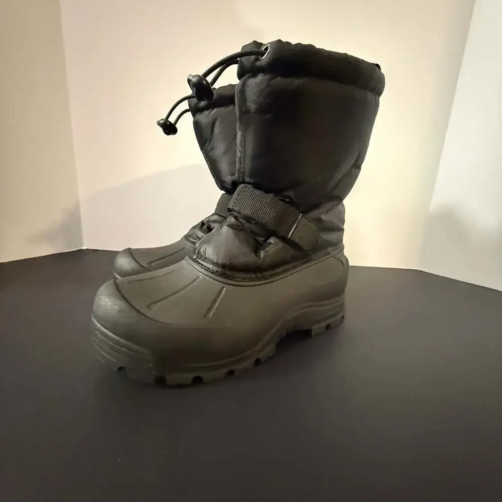 Northside Kids Size 4 Frosty Winter‎ Snow Boots Black 3M Thinsulate Waterproof